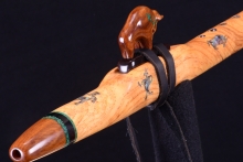 Ponderosa Pine Burl Native American Flute, Minor, High C-5, #H25G